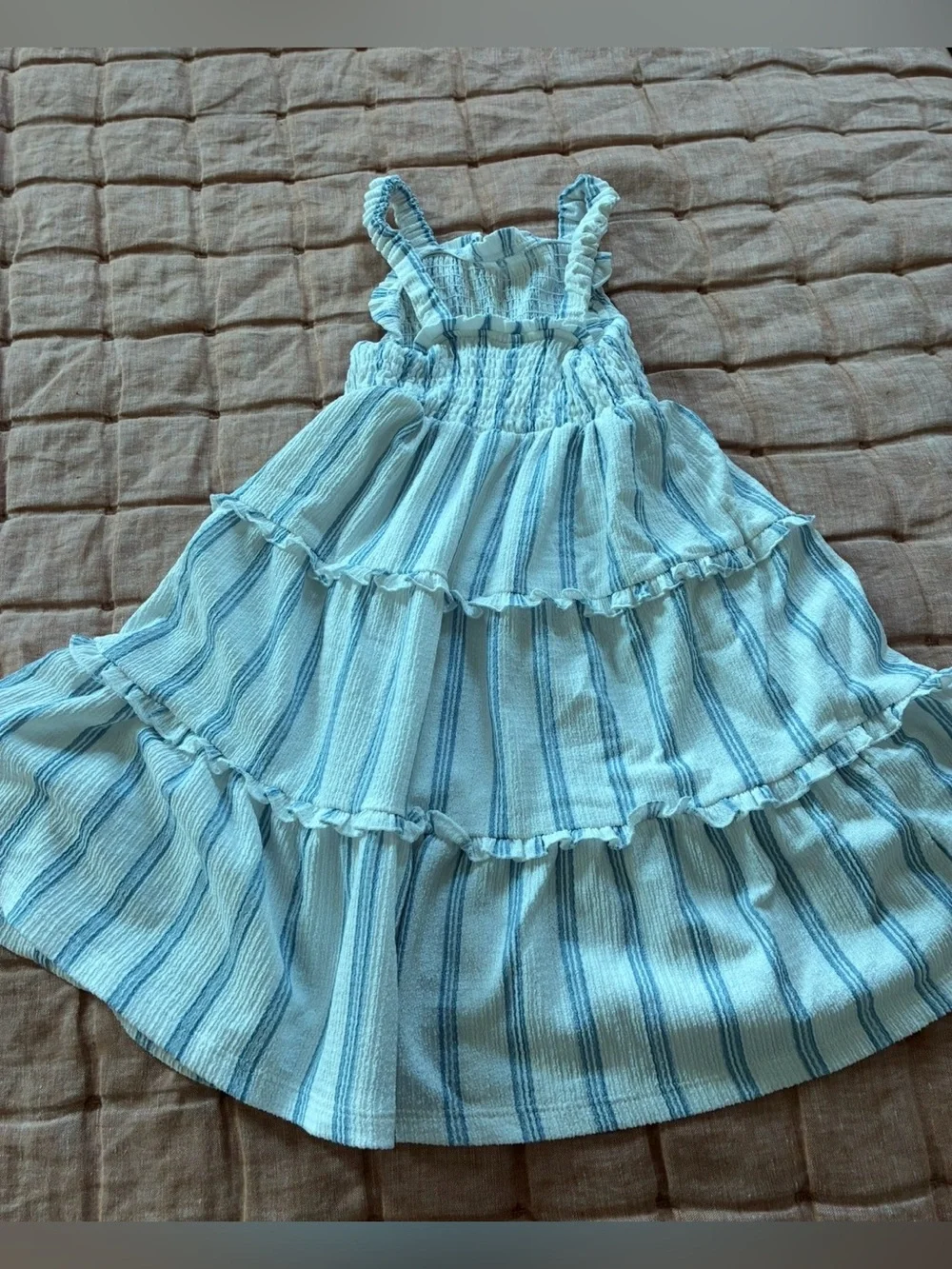 Zara Kids striped tier tank dress size 7
